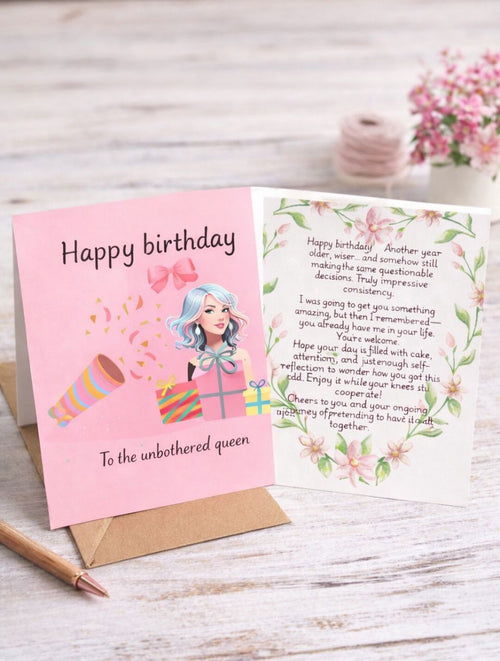 A charming and convenient digital birthday card you can print or send instantly. Perfect for celebrating loved ones in a thoughtful and easy way!