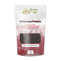 Whole and Crush Red Hibiscus Petals (Dark)